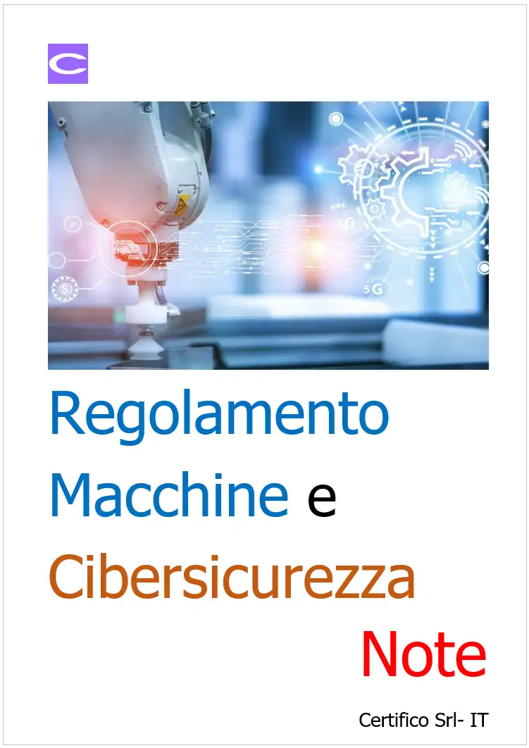 Regolamento Macchine e Cibersicurezza / Note